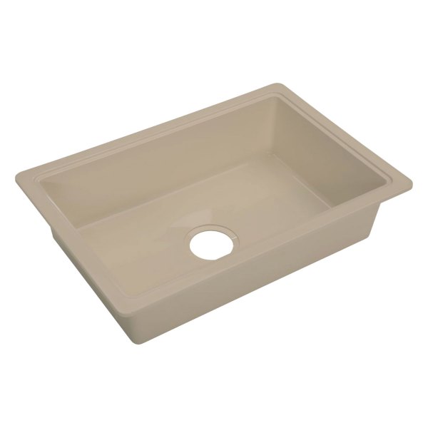 Lippert® - Plastic Parchment Drop-In Rectangular Single Bowl Kitchen Sink