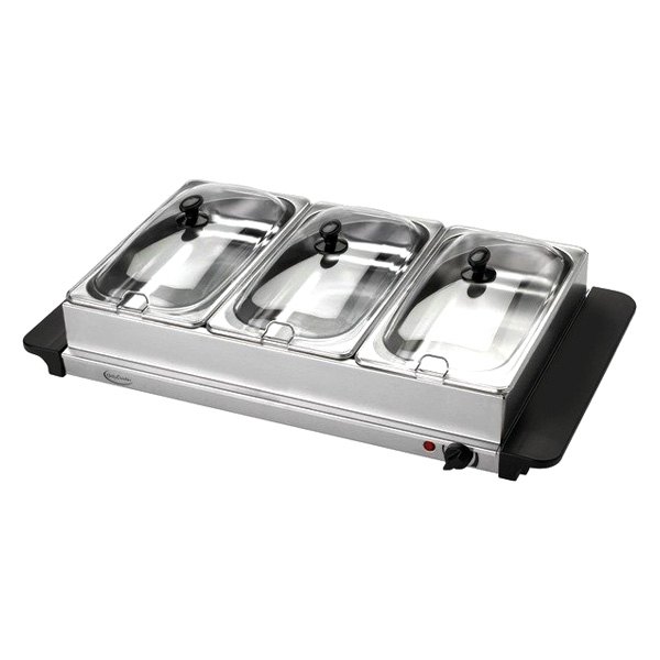 Betty Crocker® - 360W 3 Pan Warming Tray with Buffet Server
