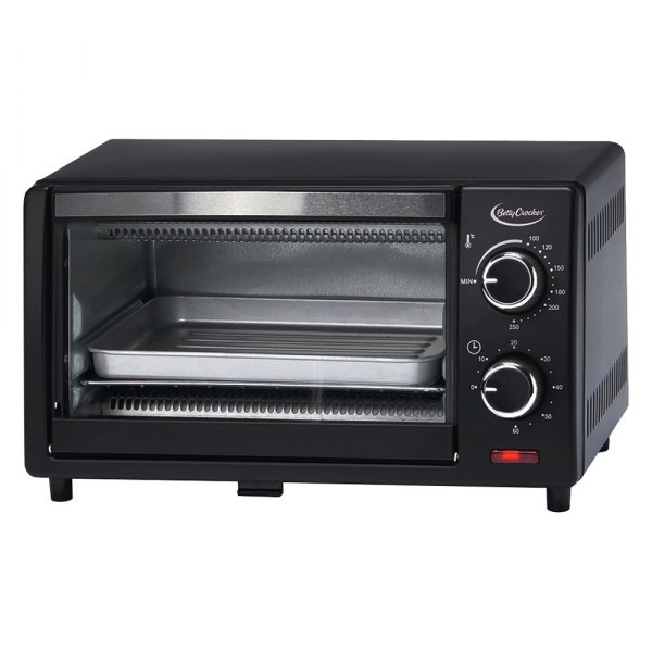 Betty Crocker® - 1000W Black Toaster Oven