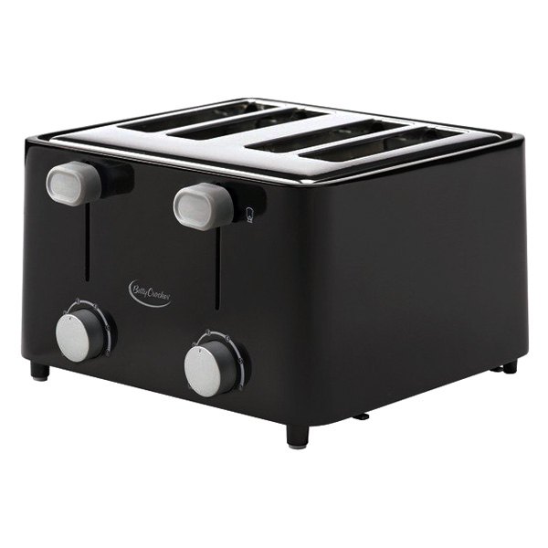 Betty Crocker® - 1480W Black Toaster