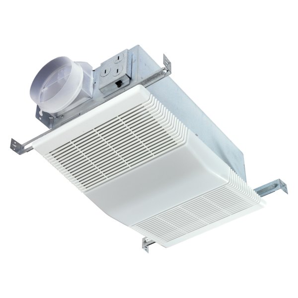 Broan-Nutone® - 70 CFM Ventilation Fan with Light and White Polymeric Lens and Grille