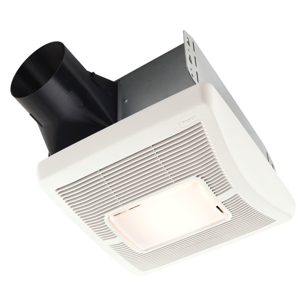 Broan-Nutone® - Flex™ Series 50 CFM Single Speed Ceiling Room Side Installation Bathroom Exhaust Fan with Light