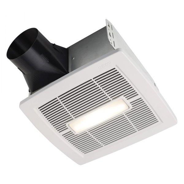 Broan-Nutone® - Flex™ Series 80 CFM Ceiling Roomside Installation Bathroom Exhaust Fan with Light