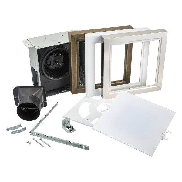 Broan-Nutone® - Roomside Series 110 CFM Decorative Bathroom Exhaust Fan with LED Light and Easy Change Trim Kit