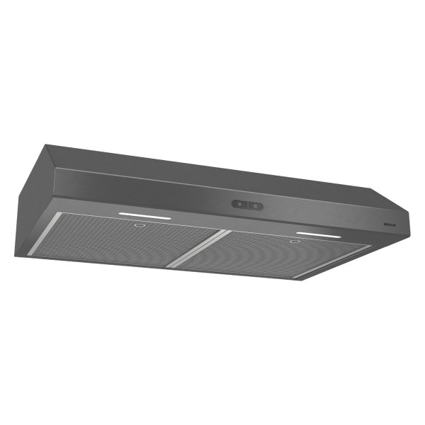 Broan-Nutone® - BCDF1 Series 375 Max CFM Black Stainless Steel Glacier Convertible Under-Cabinet Range Hood