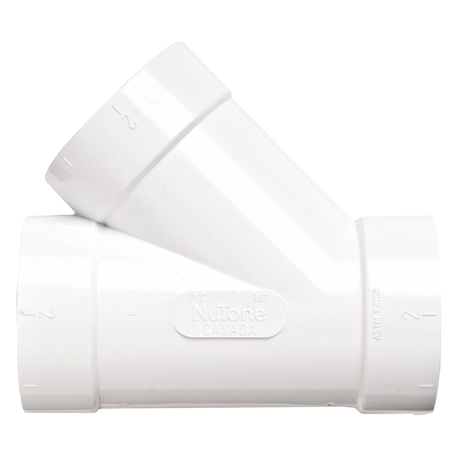 BroanNuTone® CF387 45° Central Vacuum Wye Tee Fitting