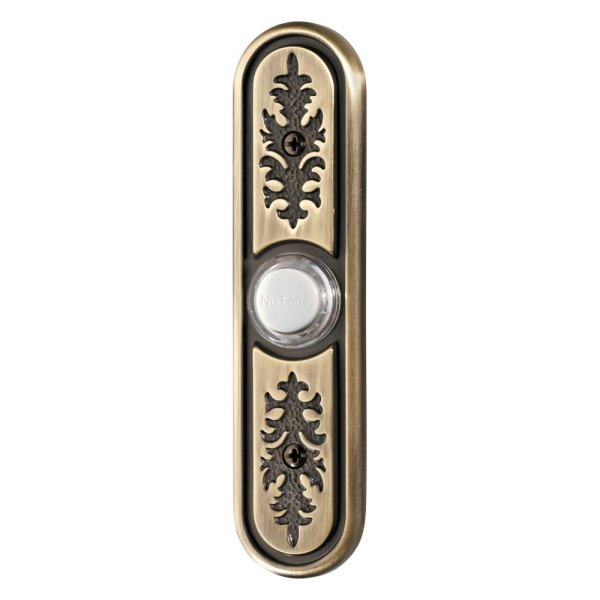 Broan-Nutone® - Lighted Textured Polished Brass Pushbutton