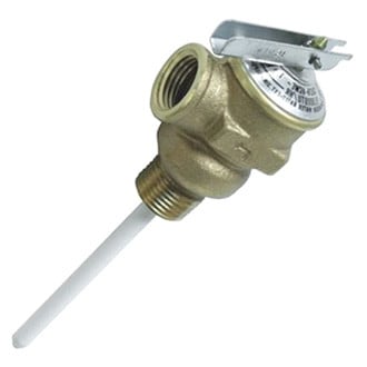 Camco® - 1/2"Dia Water Heater Temperature and Pressure Valve with 4" Probe Coated