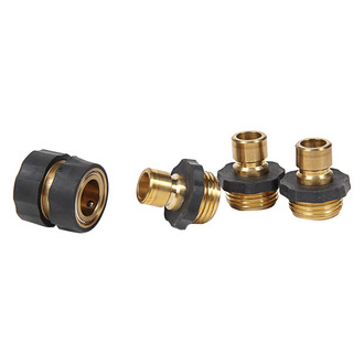 Camco® - Brass Quick Hose Connect (3/4" MPT x 3/4" FPT)