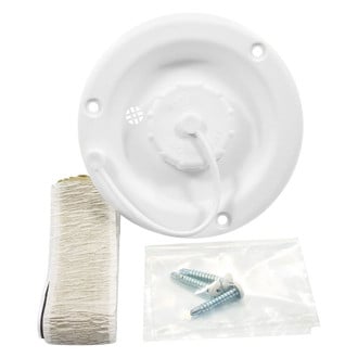 Camco® 37013 - White Plastic Gravity Recessed Water Fill with Bayonet Cap