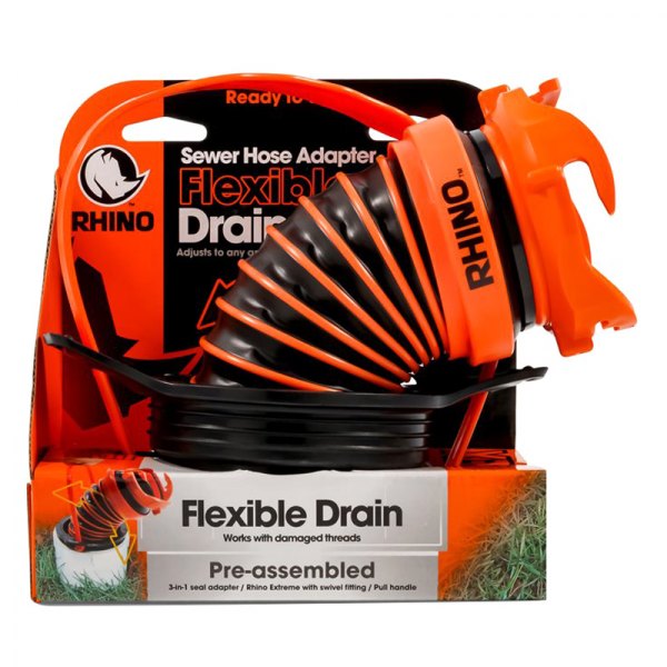 Camco® 39319 - Orange/Black Flexible Drain - CAMPERiD.com