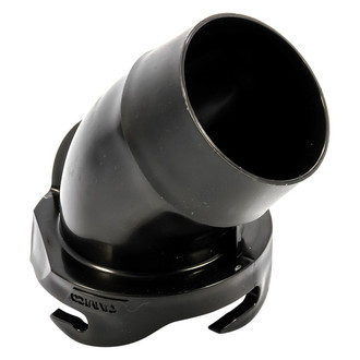Camco® 39403 - 45° Black Hose Adapter (3"Bayonet x 3"Clamp On)
