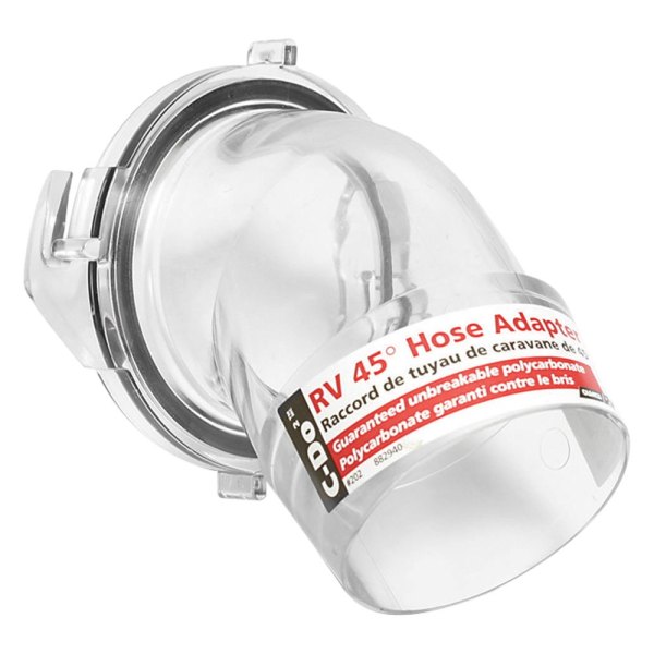 Camco® - C-Do2™ 45° Clear Hose Adapter (3"Bayonet x 3"Clamp On)