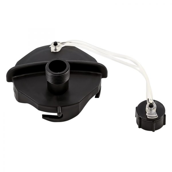 Camco® - 3" Bayonet Black Plastic Cap with Hose Connection