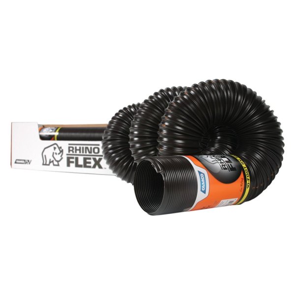 Camco® - RhinoFLEX™ 10' Black Heavy Duty Sewer Hose