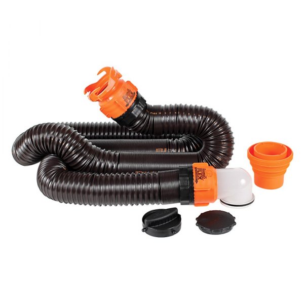 Camco® - RhinoFLEX™ 15' Black Sewer Hose Kit