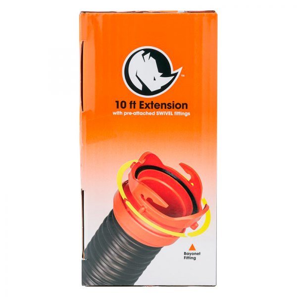 Camco® 39764 - RhinoFLEX™ 10' Black Sewer Extension Kit - CAMPERiD.com