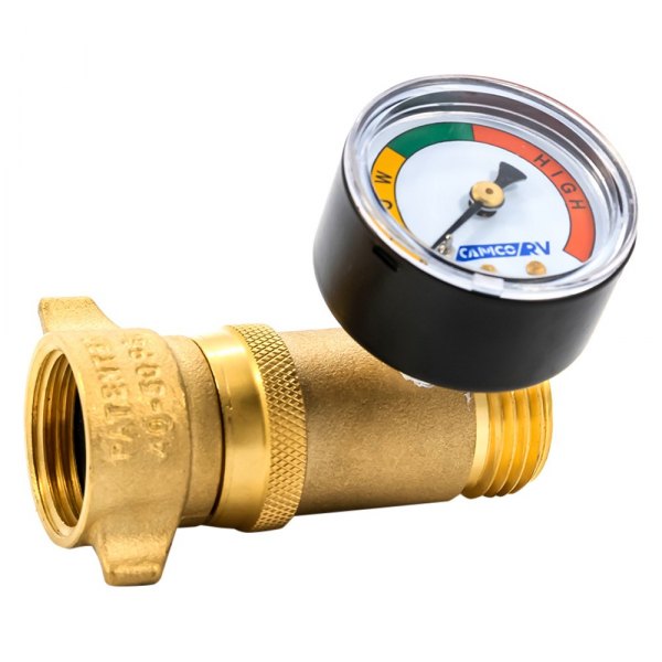 Brass Water Pressure Regulator with Gauge (3/4" FPT x 3/4" MPT)