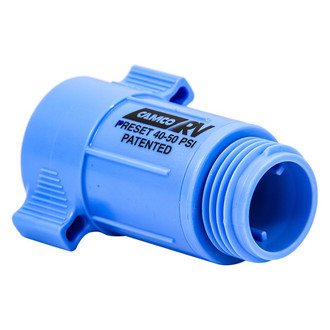 Camco® - Blue Plastic Water Pressure Regulator (3/4" FPT x 3/4" MPT)