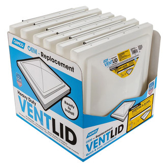 Camco® - White Roof Vent Lid for Ventline (2008 and older) and Elixir (1994 and newer)