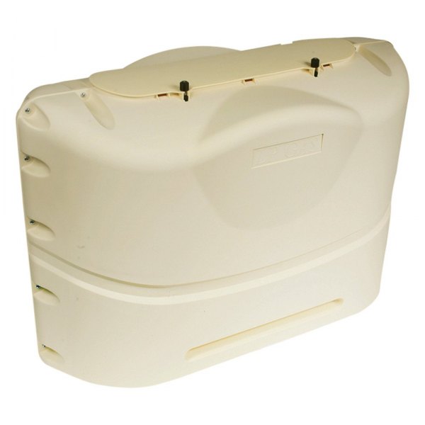 Camco® - Polyethylene Colonial White Heavy Duty Cover for Dual 20 lbs LP Gas Tanks