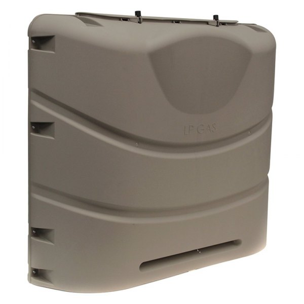 Camco® - Polyethylene Champagne Heavy Duty Cover for Dual 20 lbs or 30 lbs LP Gas Tanks