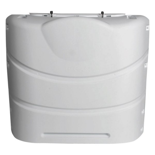 Camco® - Polyethylene Polar White Heavy Duty Cover for Dual 20 lbs or 30 lbs LP Gas Tanks