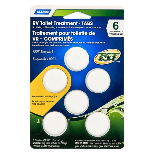 Camco® - TST™ Drop-Ins™ White Toilet Treatment Tabs