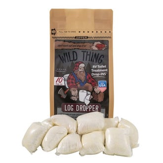 Camco® 41471 - Drop-Ins™ 17.5 oz. Log Dropper Wild Thing Toilet Treatment (10 Pieces)