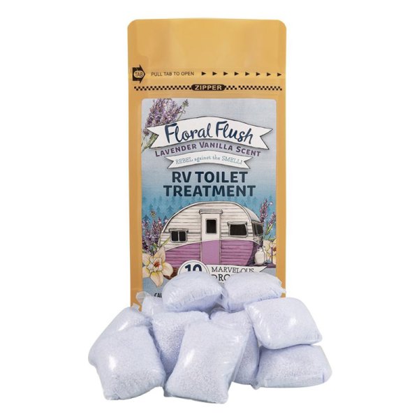 Camco® - Drop-Ins™ 17.5 oz. Lavender Vanilla Floral Flush Toilet Treatment (10 Pieces)
