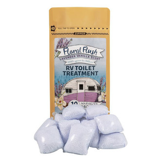 Camco® - Drop-Ins™ 17.5 oz. Lavender Vanilla Floral Flush Toilet Treatment (10 Pieces)