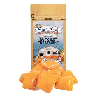 Camco® - Drop-Ins™ 17.5 oz. Orange Blossom Floral Flush Toilet Treatment (10 Pieces)