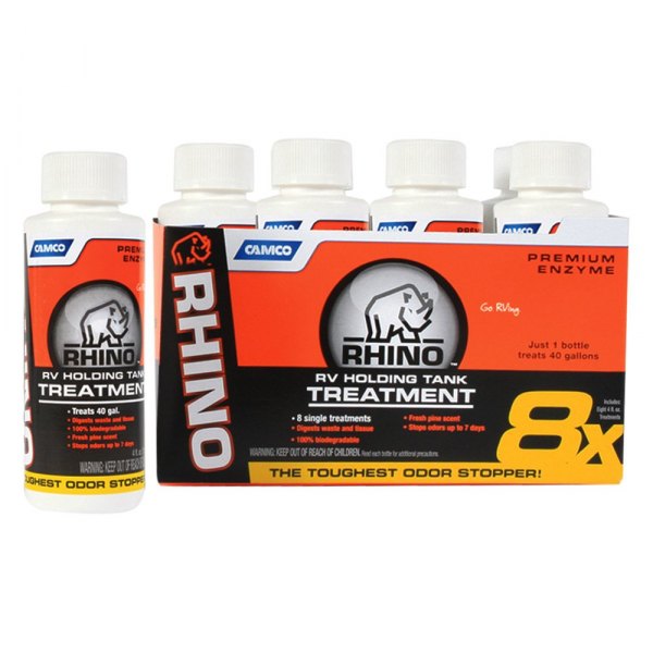Camco® - RhinoFLEX™ 4 oz. Fresh Pine Toilet Chemical (8 Pieces)