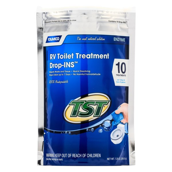 Camco® - TST Drop-Ins™ 1.7 oz. Pure Rain Toilet Treatment (10 Pieces)