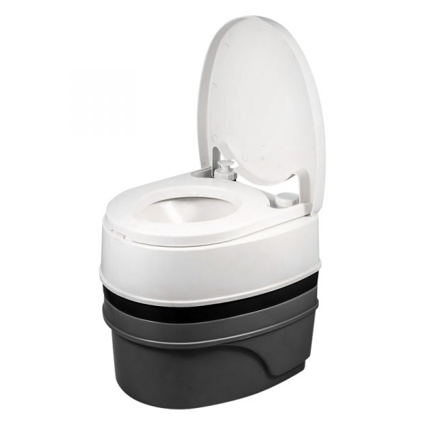 Camco® - White Plastic Travel Toilet (5.3 gal)