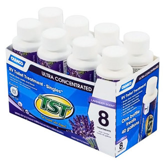 Camco® - Singles™ 4 oz. Lavender Toilet Treatment (8 Pieces)