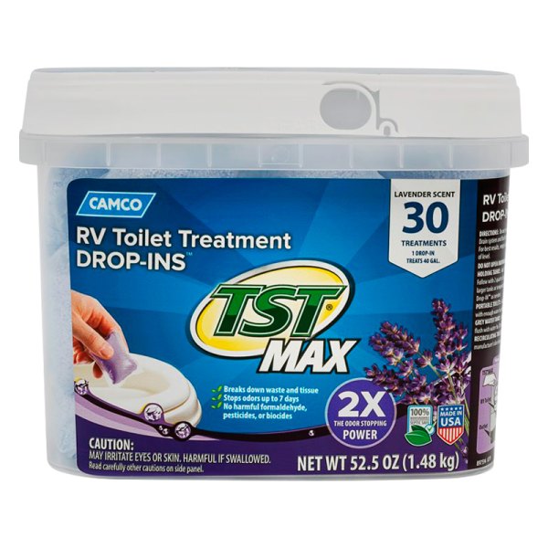 Camco® - TST MAX Drop-Ins™ 52.5 oz. Lavender Toilet Treatment (30 Pieces)