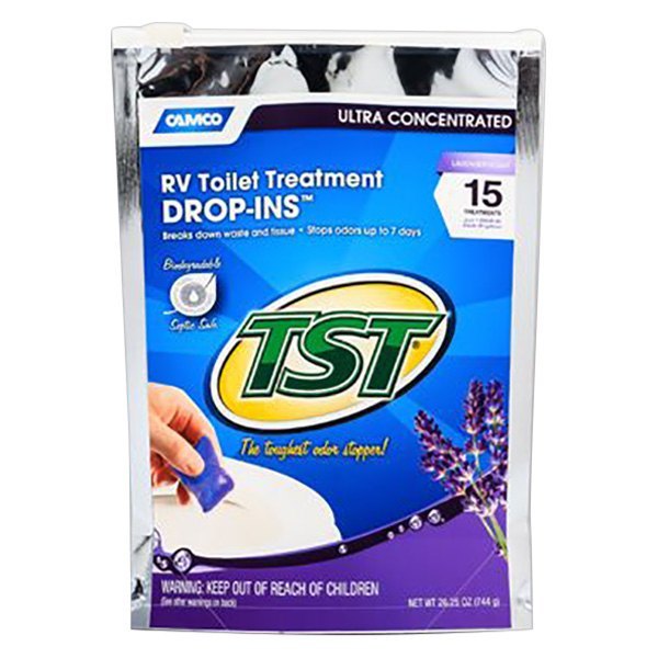 Camco® - TST Drop-Ins™ 1.7 oz. Lavender Toilet Treatment (15 Pieces)