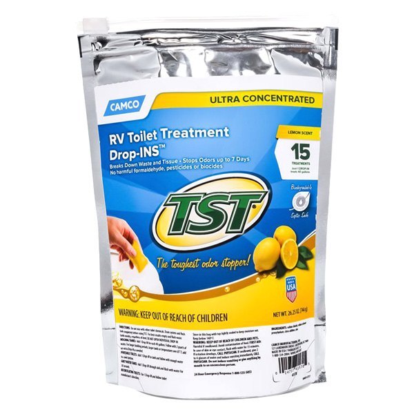 Camco® - TST Drop-Ins™ 1.7 oz. Lemon Toilet Treatment (15 Pieces)