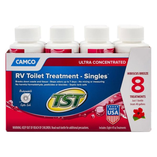 Camco® - Singles™ 4 oz. Hibiscus Breeze Toilet Treatment (8 Pieces)