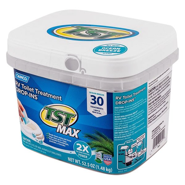 Camco® - TST MAX Drop-Ins™ 52.5 oz. Ocean Breeze Toilet Treatment (30 Pieces)