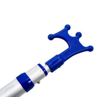 Camco® - Gray/Blue Adjustable Handle with Hook