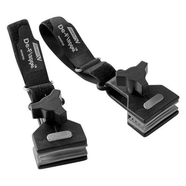 Camco® - De-Flapper™ Black Awning Fabric Clamps 2 Pieces