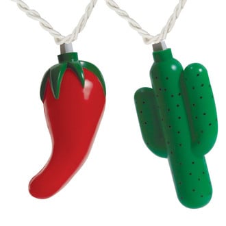 Camco® - 8' Chili and Cactus 10 Party Lights