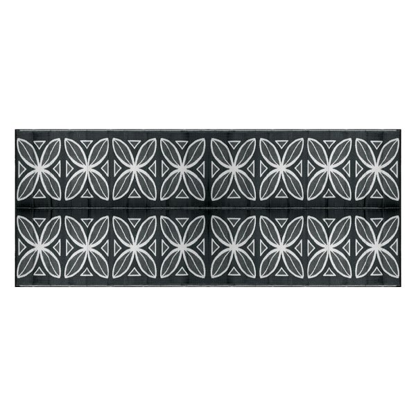 Camco® - Open Air™ 20'W Fabric Charcoal Botanical Outdoor Mat