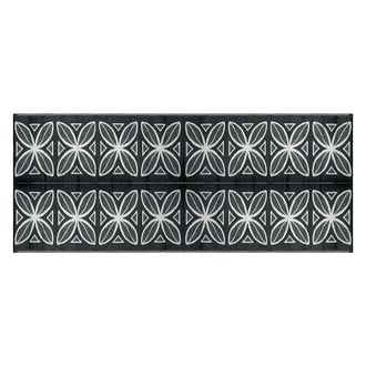 Camco® 42833 - 20'W x 8'L Charcoal Botanical Fabric Outdoor Mat