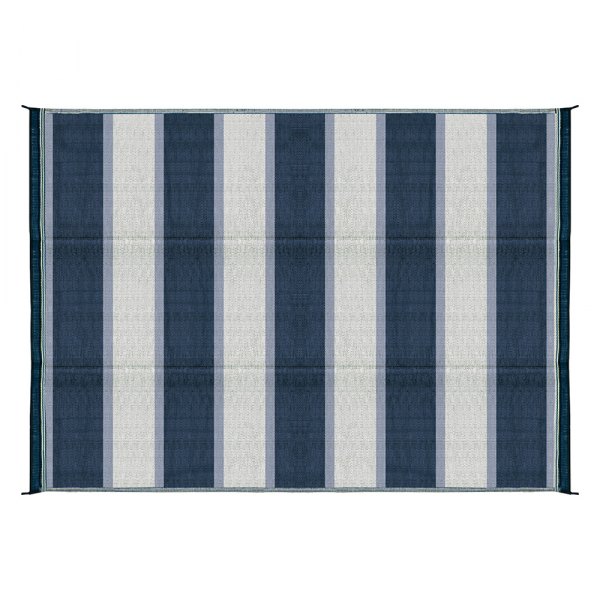 Camco® - Open Air™ 9'W Fabric Blue Stripe Outdoor Mat