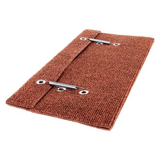 Camco® - XL™ Brown 23"W Single Rib Carpet Straight Entry Step Rug
