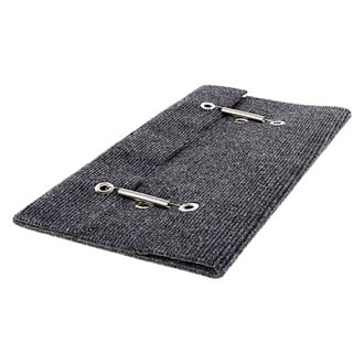 Camco® - XL™ Gray 23"W Single Rib Carpet Straight Entry Step Rug