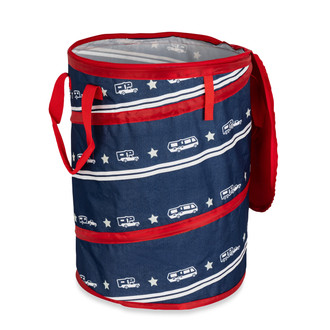 Camco® - "Life is Better at the Campsite" Pop-Up Container with Patriotic Design